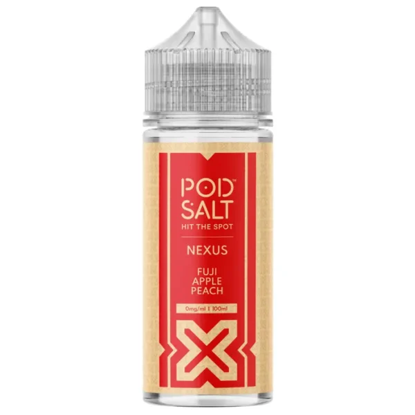 POD SALT NEXUS FUJI APPLE PEACH (FUJI BLEND) 100ML SHORTFILL E-LIQUID (EN)