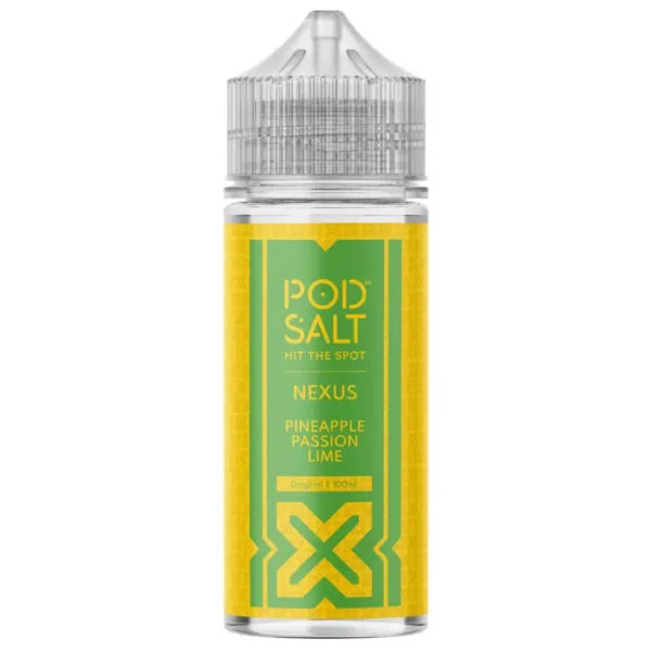 POD SALT NEXUS PINEAPPLE PASSION LIME 100ML SHORTFILL E-LIQUID (EN)