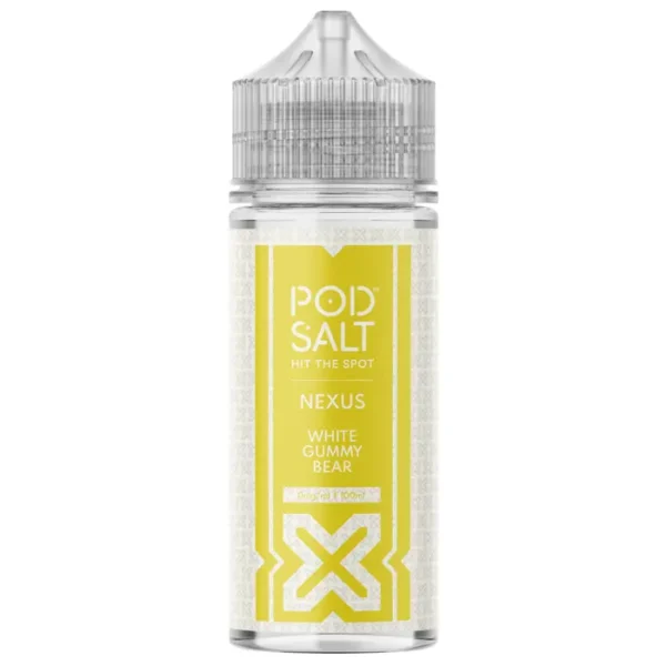 POD SALT NEXUS WHITE GUMMY BEAR 100ML SHORTFILL E-LIQUID (EN)