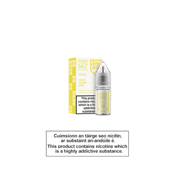 NEXUS WHITE GUMMY BEAR 10ML NICOTINE SALT E-LIQUID