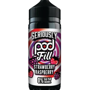 Seriously Pod Fill Strawberry Raspberry E-liquid Shortfill