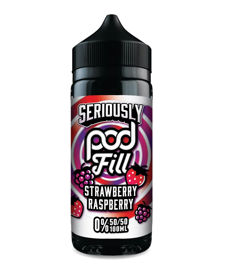 Seriously Pod Fill Strawberry Raspberry E-liquid Shortfill